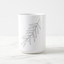 Olivkvistblad kaffemugg