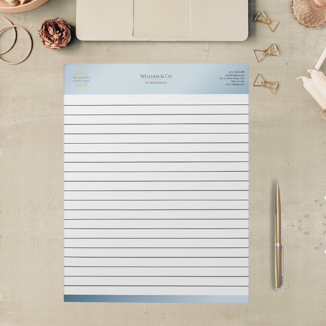 Olivkvistskrans Professionell Modern Linjerad Anteckningsblock (Skapare uppladdad)