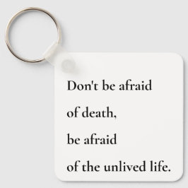 Olivligt liv - minimal typografi nyckelring