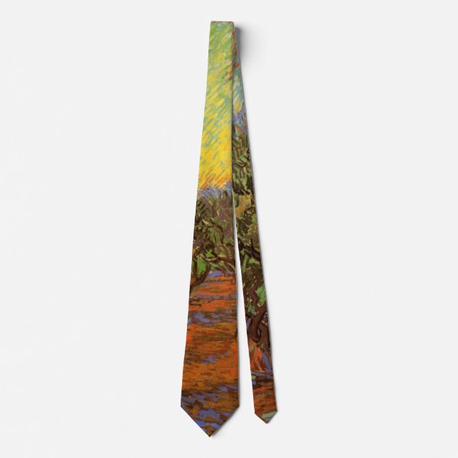 Olivlund, orange himmel av Vincent van Gogh Slips (Framsida)