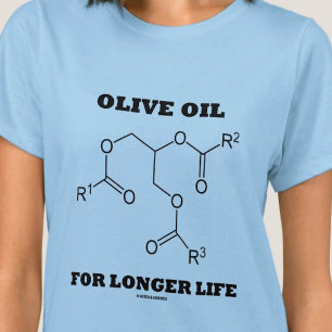 Olivolja för längre livslängd (molekyl) t-shirt
