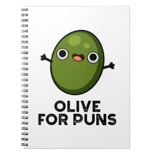 Olivolja för Puns Rolig Oliv Frukt Pun Anteckningsbok