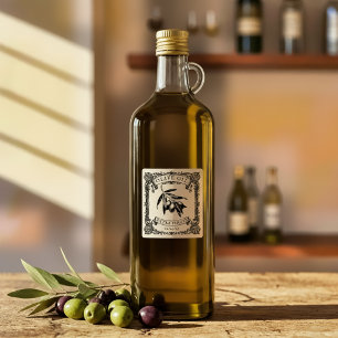 Olivolja från botaniska Gourmet Organic Olive Oil Stämpel