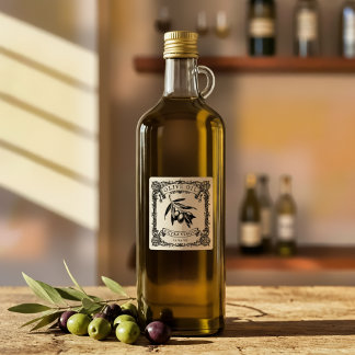 Olivolja från botaniska Gourmet Organic Olive Oil Stämpel