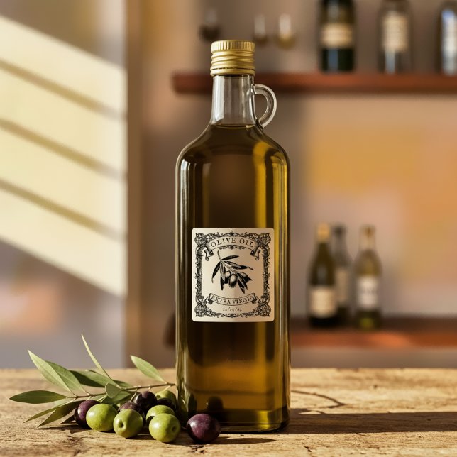 Olivolja från botaniska Gourmet Organic Olive Oil  Stämpel (Skapare uppladdad)