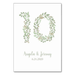 Olivolja Grenar nummer 10 Bordsnummer