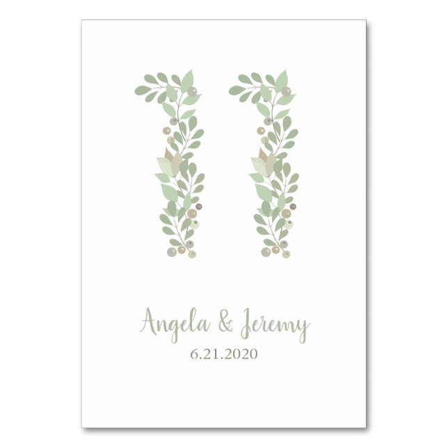 Olivolja Grenar nummer 11 Bordsnummer (Framsidan)