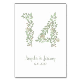 Olivolja Grenar nummer 14 Bordsnummer