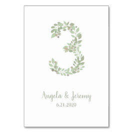 Olivolja Grenar nummer 3 Bordsnummer