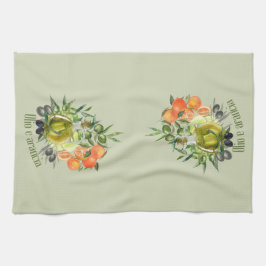 Olivolja och Orange: Kökshandduk