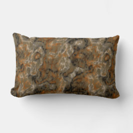 Olivolja och svart abstrakt guld lumbarkudde