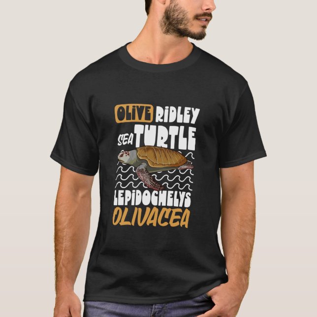 Olivsköldpadda T Shirt (Framsida)