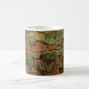Olivträd av Van Gogh mot en kulle sluttning Kaffemugg