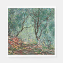 Olivträdslunden i Moreno-trädgården (av Monet)