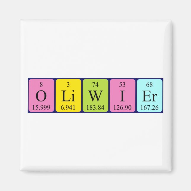 Oliwier Perier bord namn magnet (Framsidan)