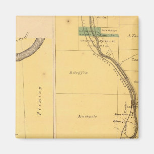 Olja Bäck Pennsylvania Atlas Karta Magnet