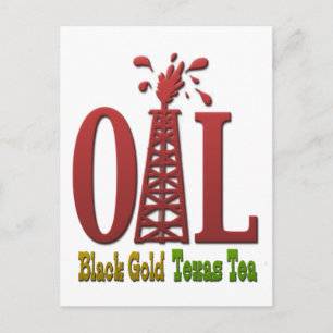Olja, Black Guld, Texas Tea Vykort