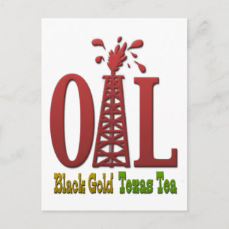 Olja, Black Guld, Texas Tea Vykort