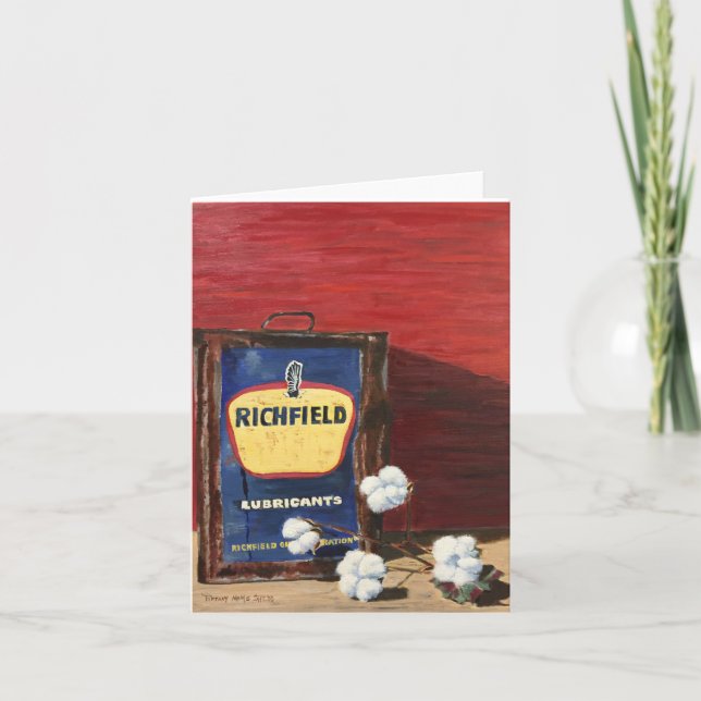 Olja & bomull kort (Framsida)