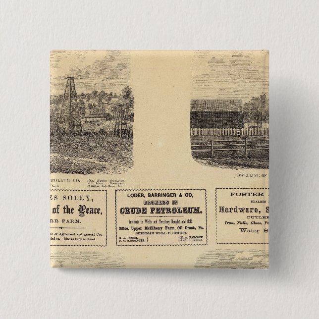 Olja fält, bosättning knapp (Framsida)