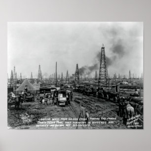 OLJA FÄLT i TEXAS 1919 Poster