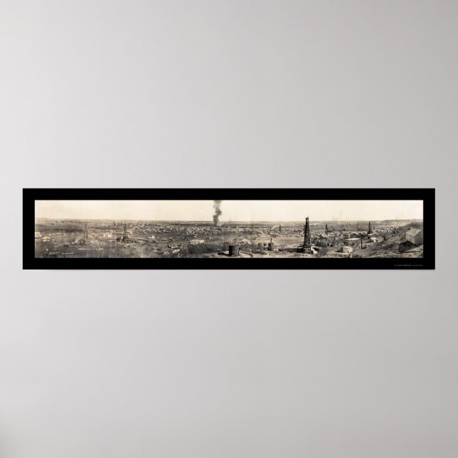 Olja Fält Skogsvaktare TX Photo 1919 Poster (Framsidan)