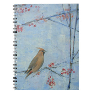 Olja för Waxwing 2013 på kanfas Anteckningsbok