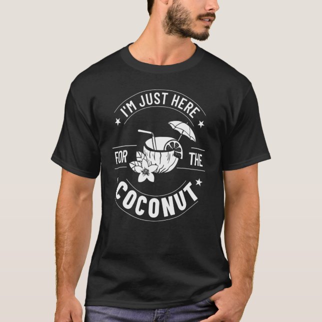 Olja från Coconut Mjölk Vatten Cream Träd Fruit Ha T Shirt (Framsida)