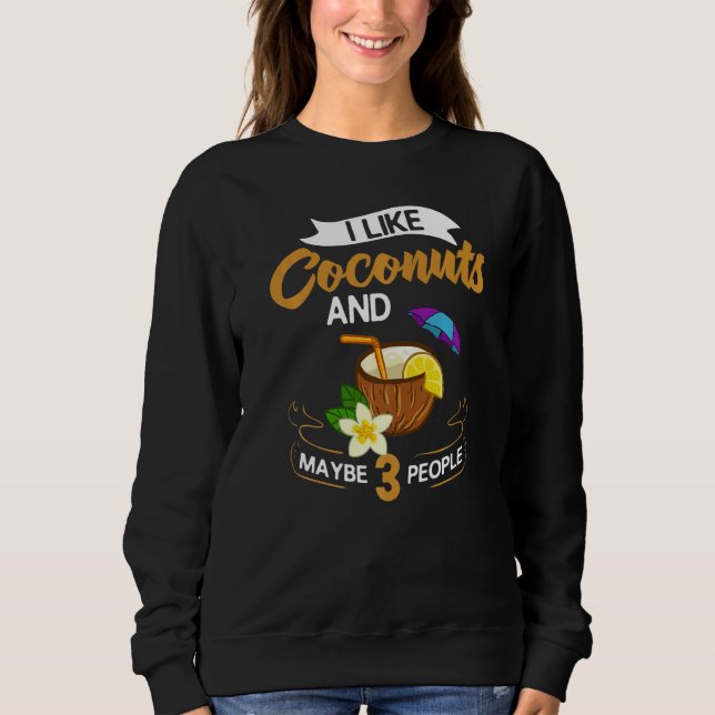 Olja från Coconut Mjölk Vatten Cream Träd Fruit Ha T Shirt (Framsida)