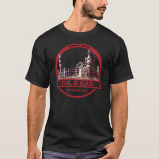 Olja & gasar - svart tee shirt