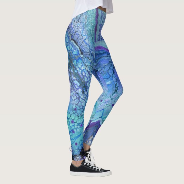 Olja i Blått Vatten Leggings (Höger)