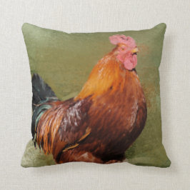 Olja målad feg dekorativ kudde