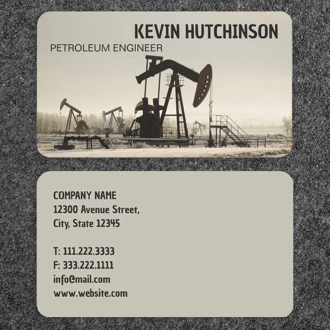 Olja och gas visitkort (Oil and Gas Business Cards)