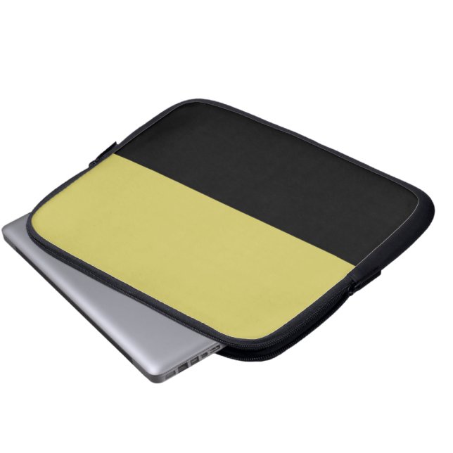 Olja och Guld Neoprene Laptop Sleeve (Framre botten)