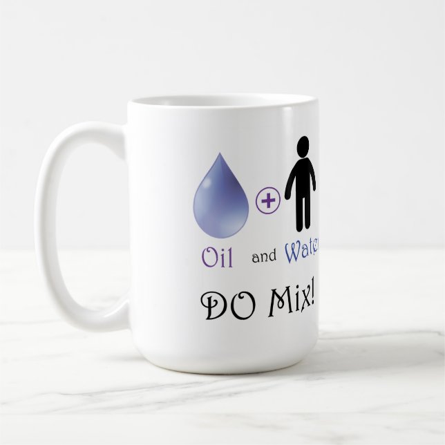 Olja och Vatten do Mix Kaffemugg (Vänster)