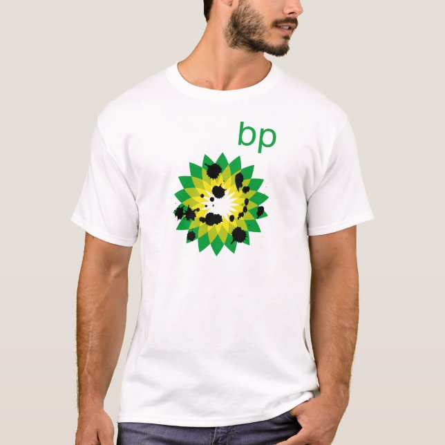 Olja stänkt BP logotyp Tröja (Framsida)