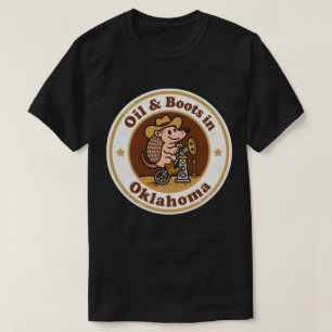 Olja & stövlar_ Oklahoma Vintage Artwork T Shirt