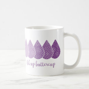 Olja upp Buttercupmuggen (lilor) Kaffemugg