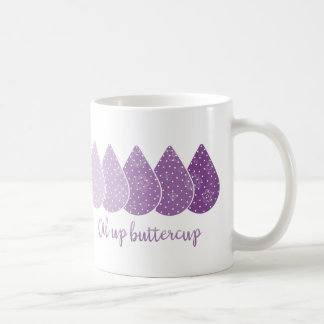 Olja upp Buttercupmuggen (lilor) Kaffemugg