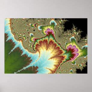 Olja utvidgar - Fractalaffischen Poster