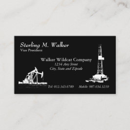 Olje- borranderigg och olja som pumpar enheter visitkort