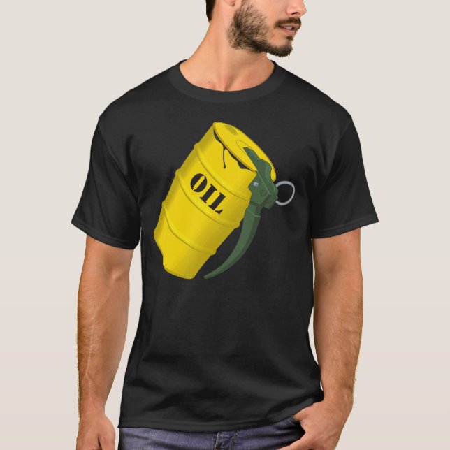 Olje- granat t shirt (Framsida)