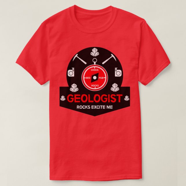 Olje- och gasgeologer i Sten Ingenjör T Shirt (Design framsida)