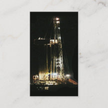 Olje- och gasindustrin Affärskort Lit Rig