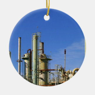 Olje- raffinaderi julgransprydnad keramik
