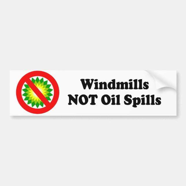 OLJE- SPILL FÖR WINDMILLS INTE BILDEKAL (Framsidan)