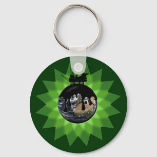 Olje- spill Keychain Nyckelring