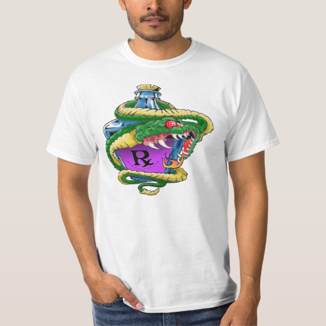 Olje- T skjorta för orm T-shirt (Framsida)