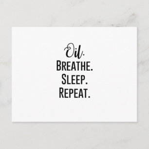 Oljeandningsomgång - Essential Oil Product Vykort