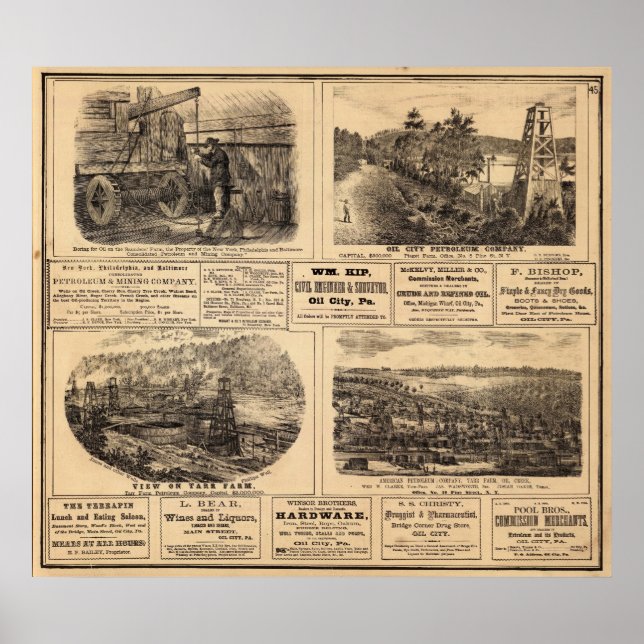 Oljeanläggningar Poster (Framsidan)